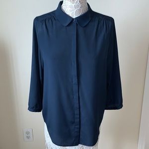 Loft Button Down Long Sleeve Blouse
